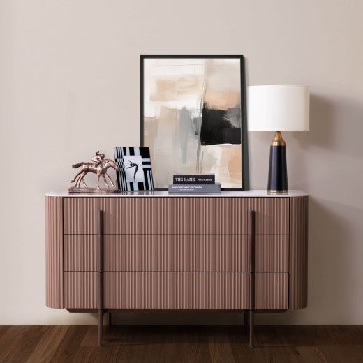 NAKITA Cabinet Top Porcelian&Wood - Brown